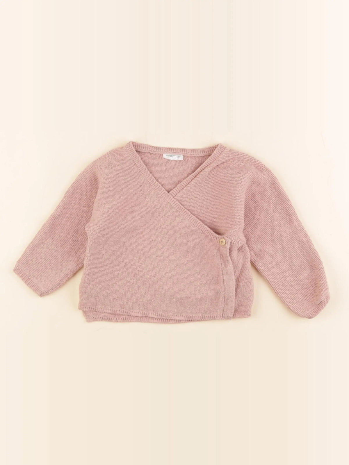 Vertbaudet - gilet rose - 6 mois