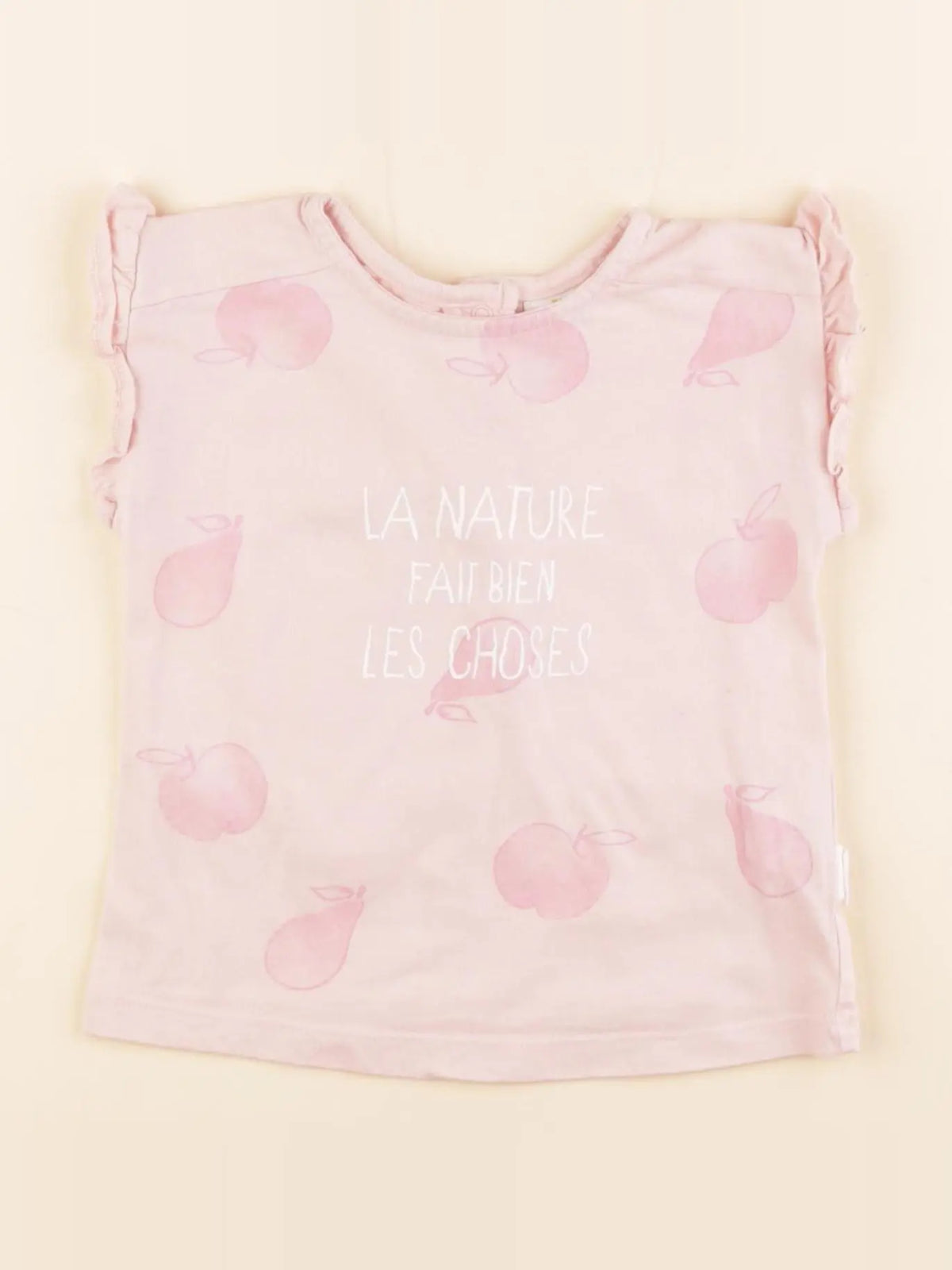 Tape à l'oeil - tee-shirt rose - 12 mois