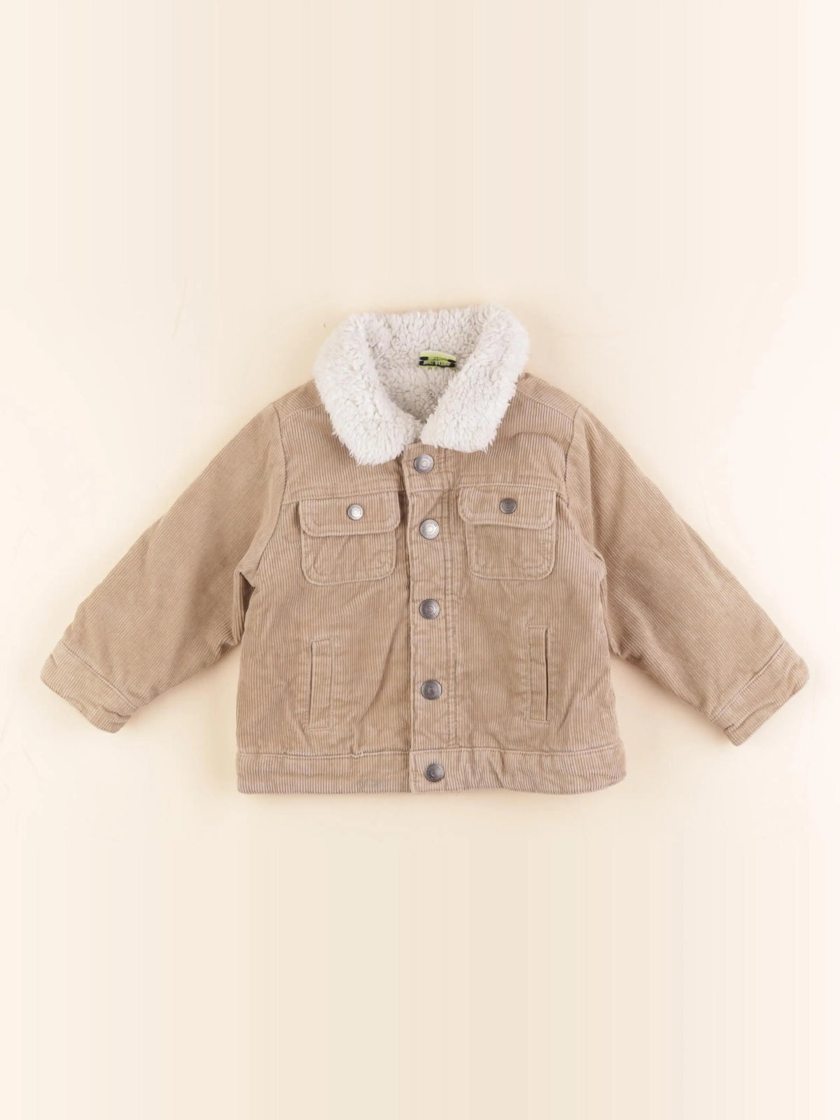 Tape à l'oeil - veste doublé beige - 18 mois