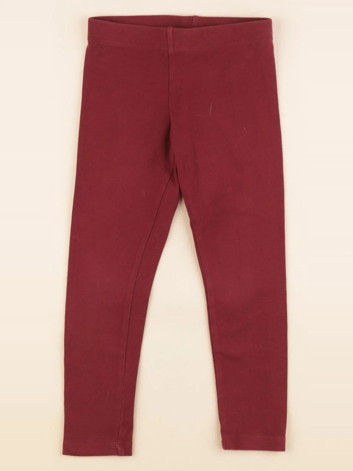 H&M - legging rouge - 3/4 ans