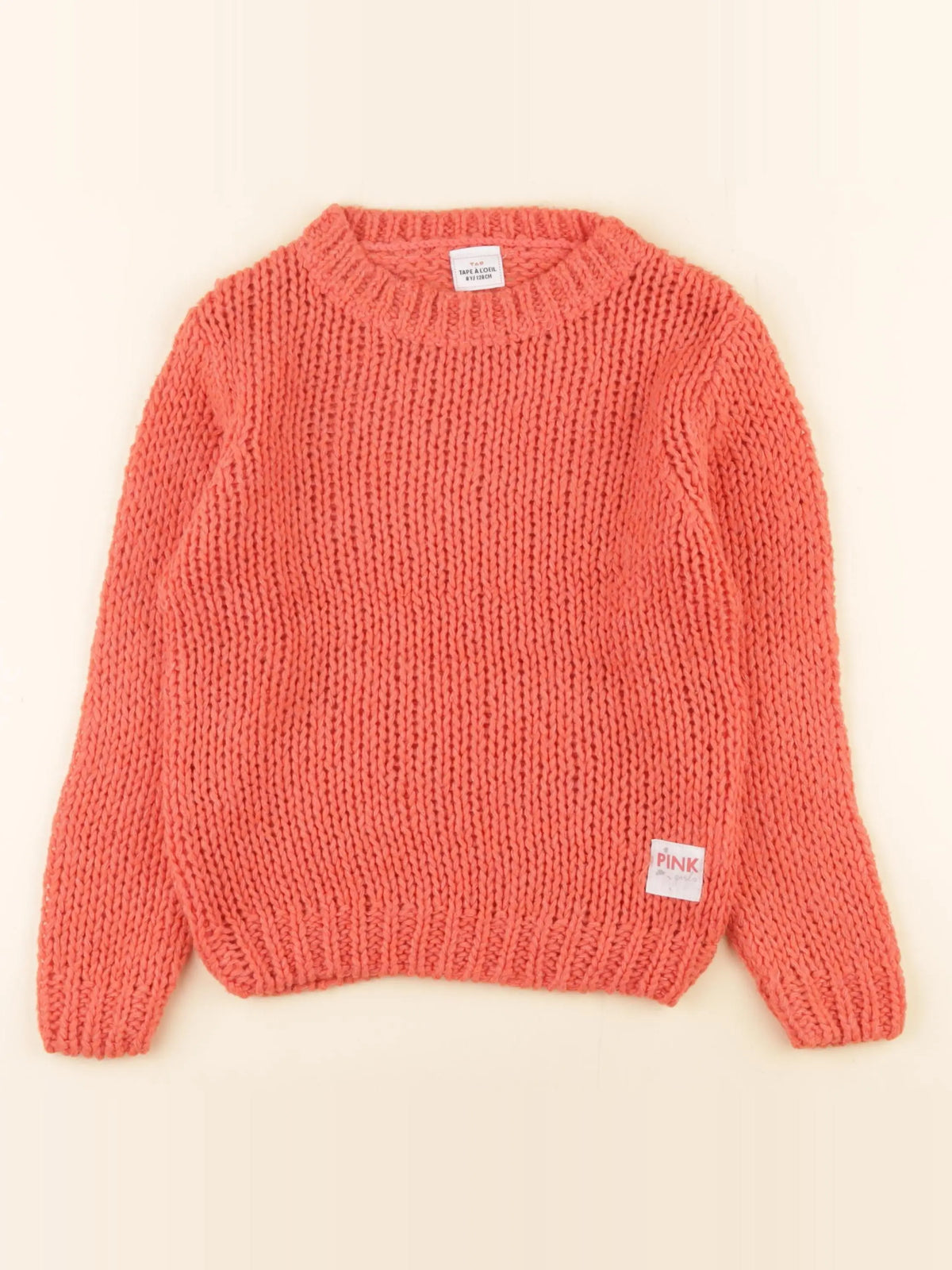 Tape à l'oeil - pull orange - 8 ans