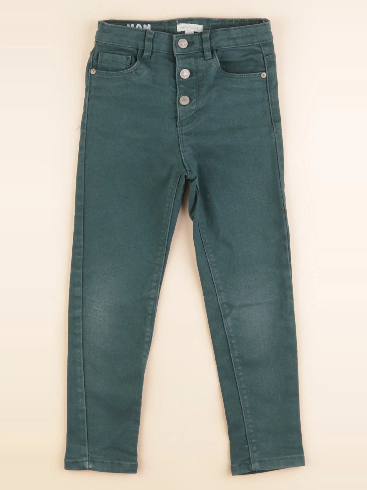 Vertbaudet - pantalon vert - 8 ans