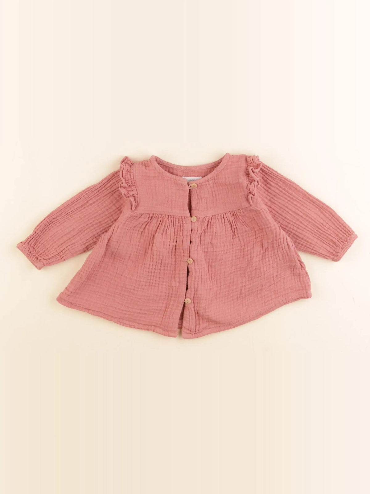 Vertbaudet - blouse rose - 6 mois