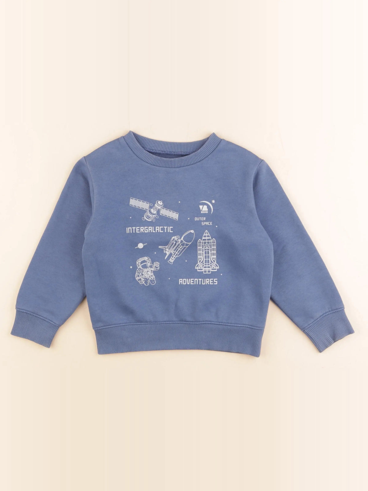 Vertbaudet - sweat bleu - 4 ans