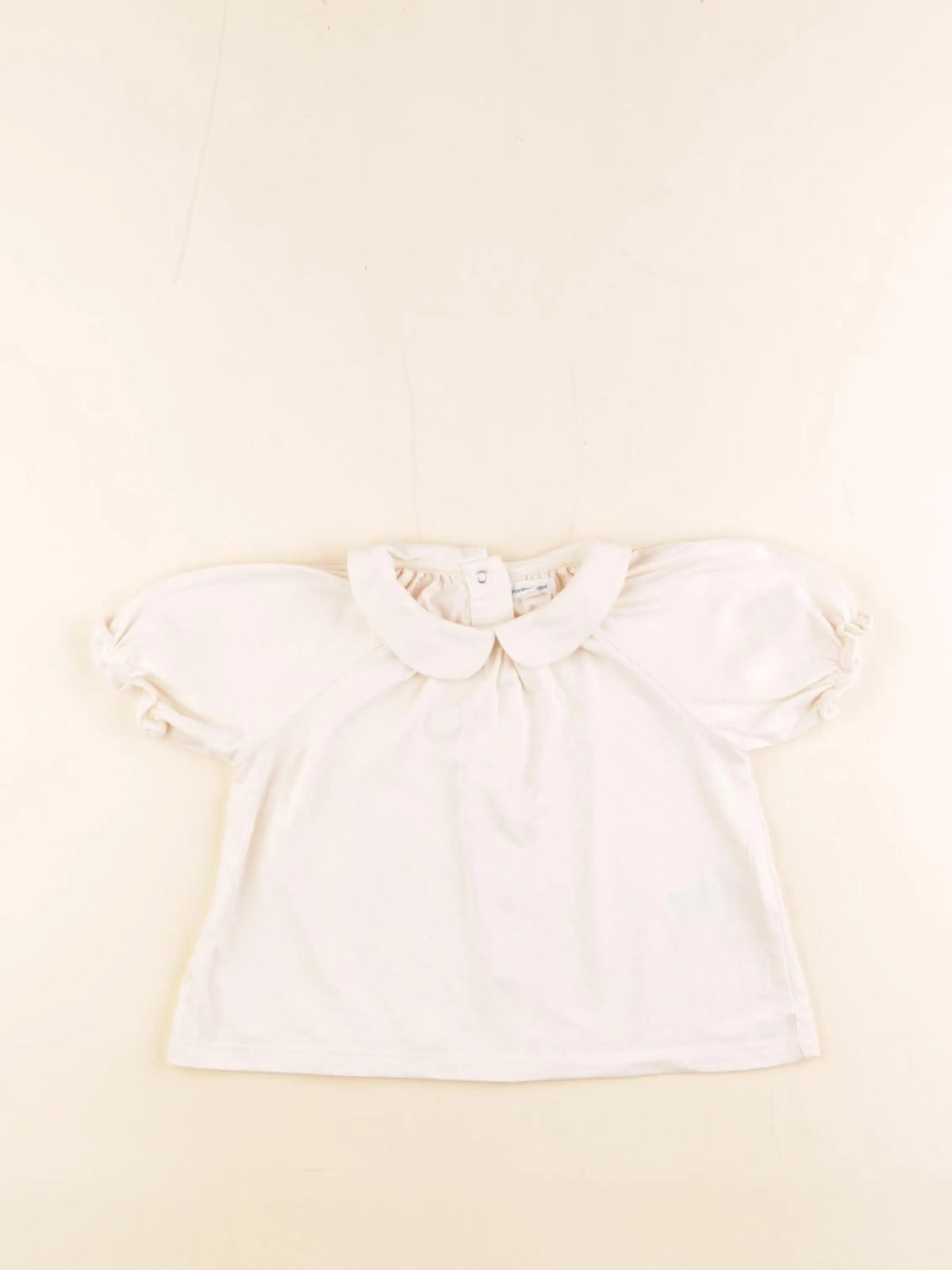 Vertbaudet - tee-shirt beige - 24 mois