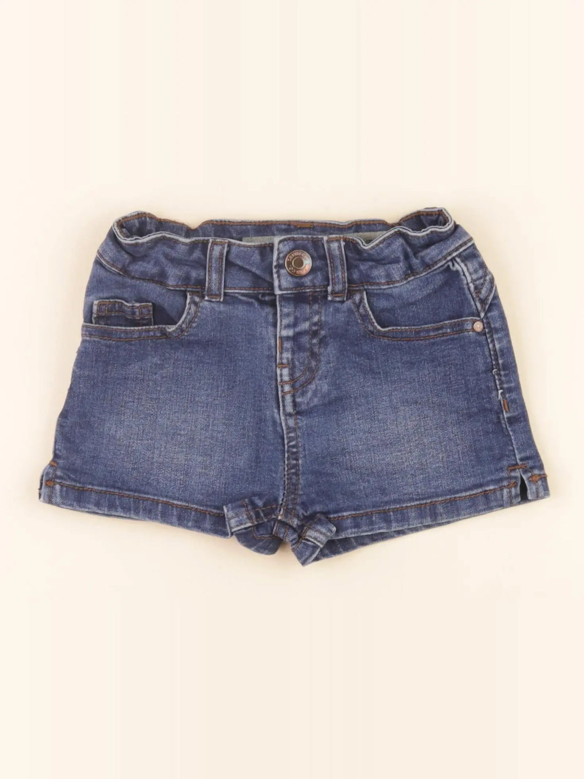 H&M - short bleu - 2/3 ans