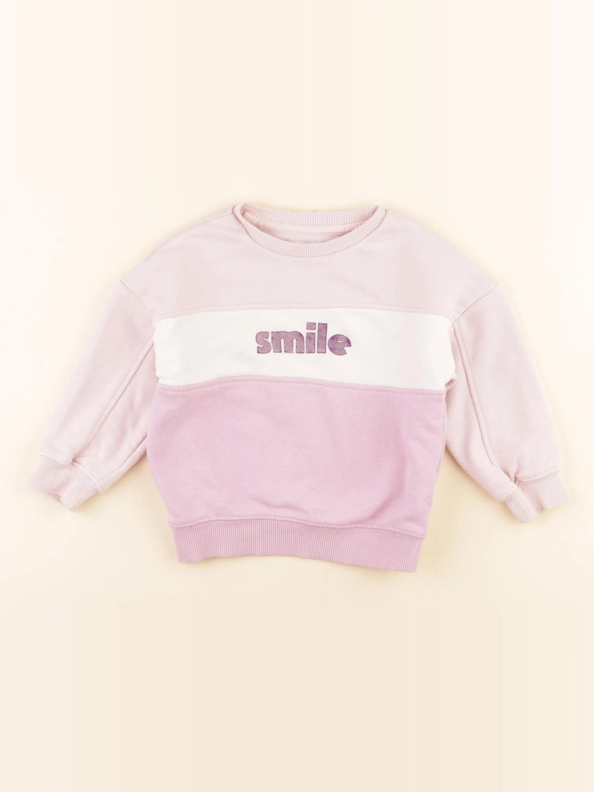 Vertbaudet - sweat rose - 3 ans