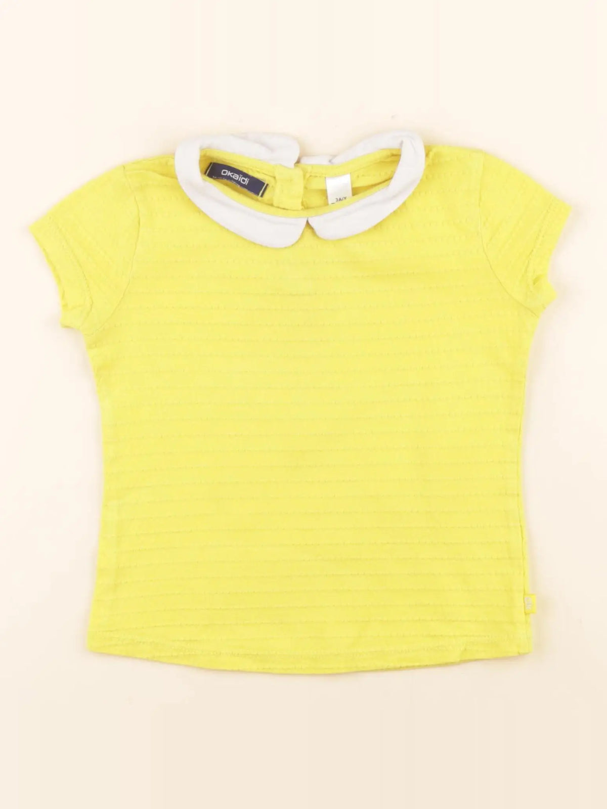 Okaidi - tee-shirt jaune - 3 ans