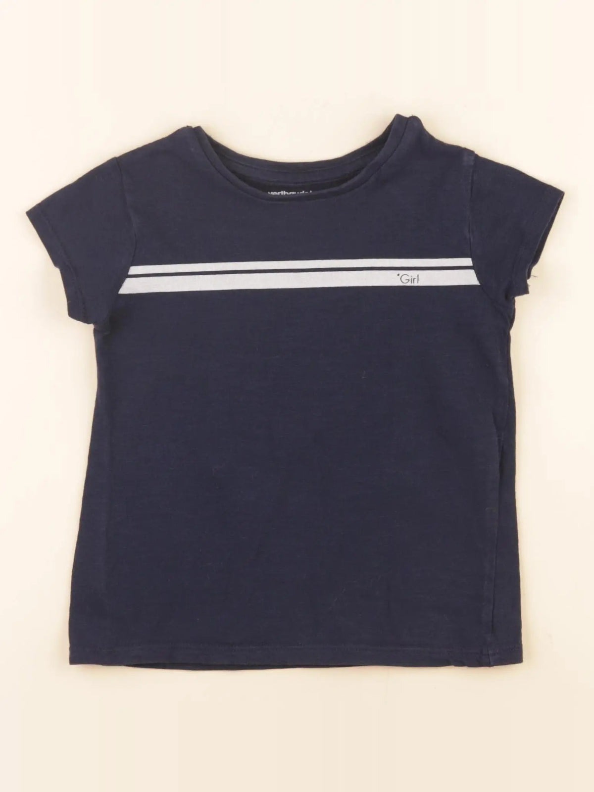 Vertbaudet - tee-shirt bleu, argent - 3 ans