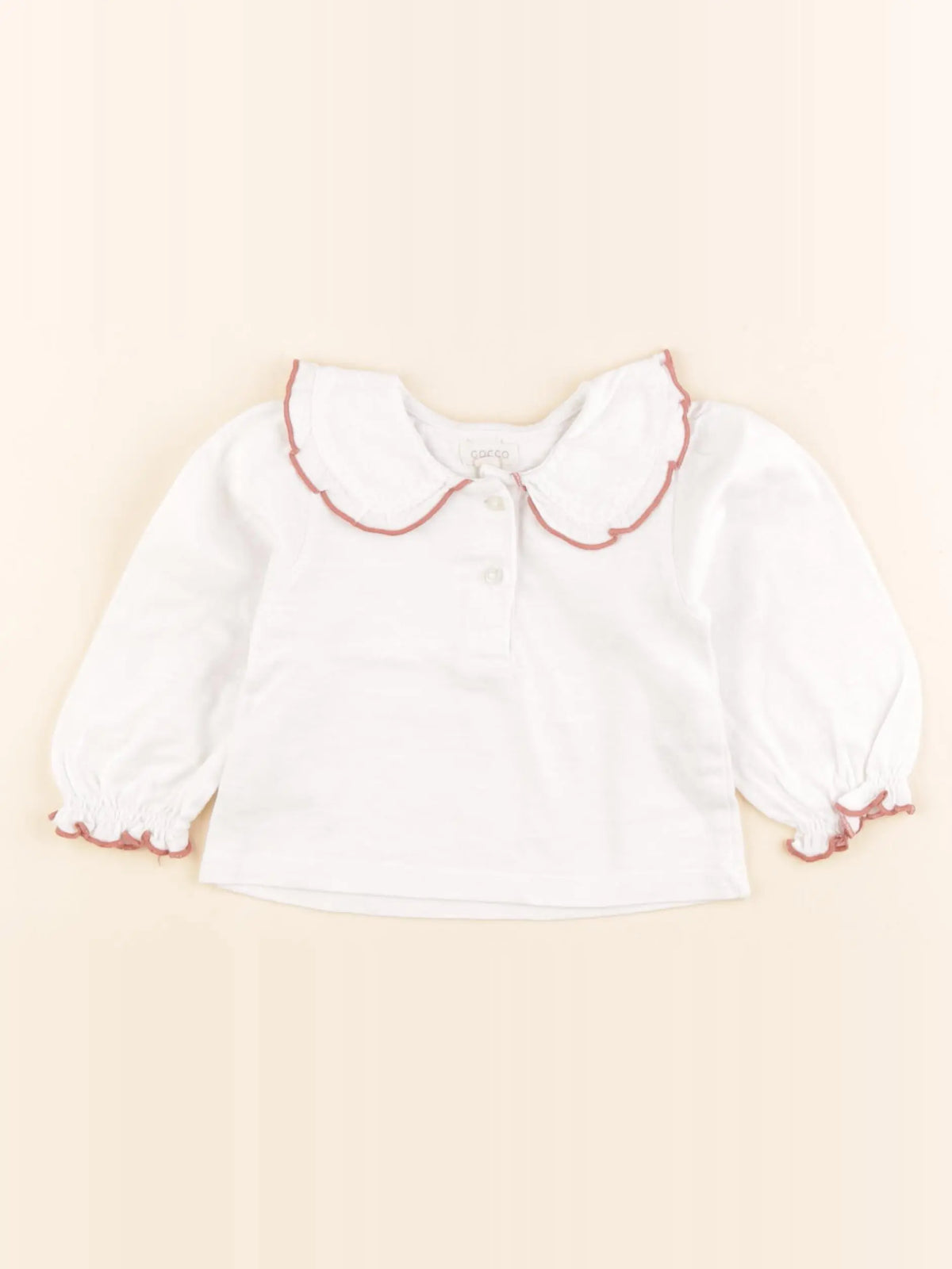 Gocco - tee-shirt blanc - 9/12 mois