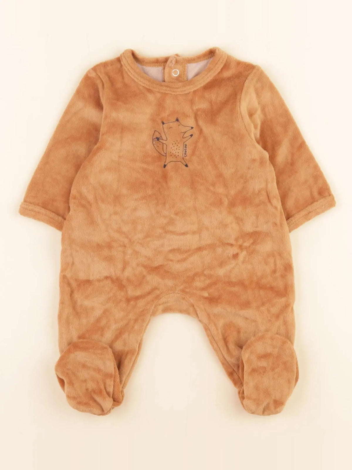 La Redoute - pyjama velours marron - 1 mois