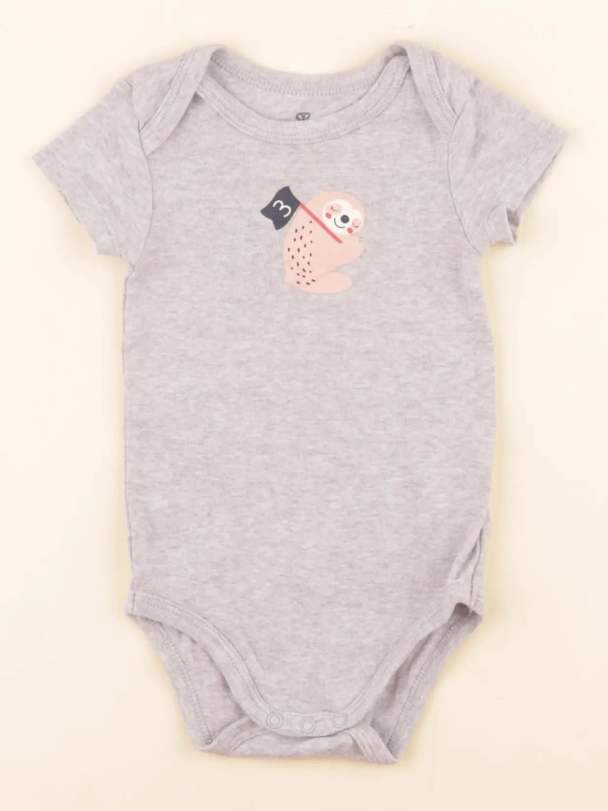 La Redoute - body gris - 6 mois