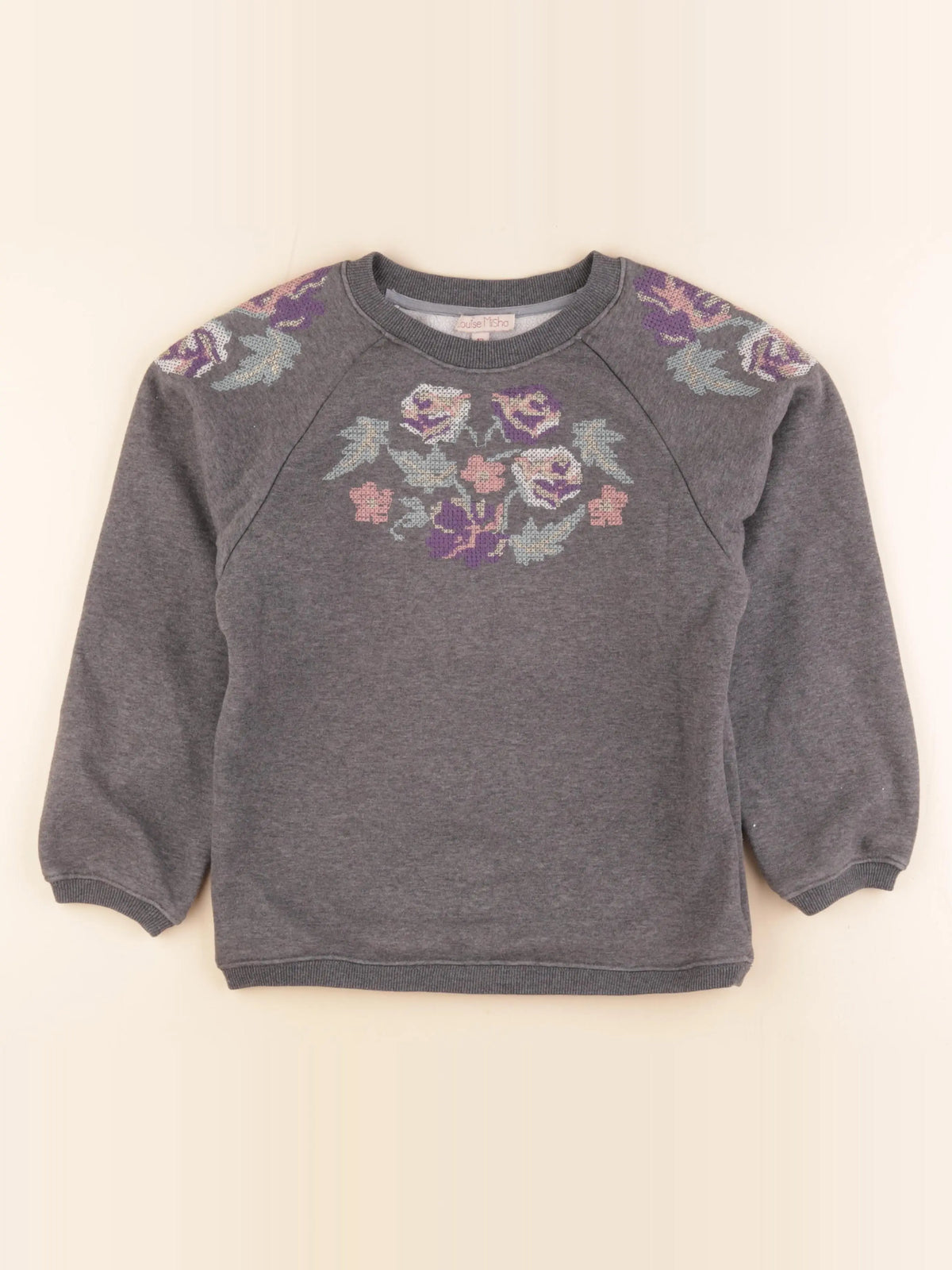 Louise Misha - sweat gris - 12 ans