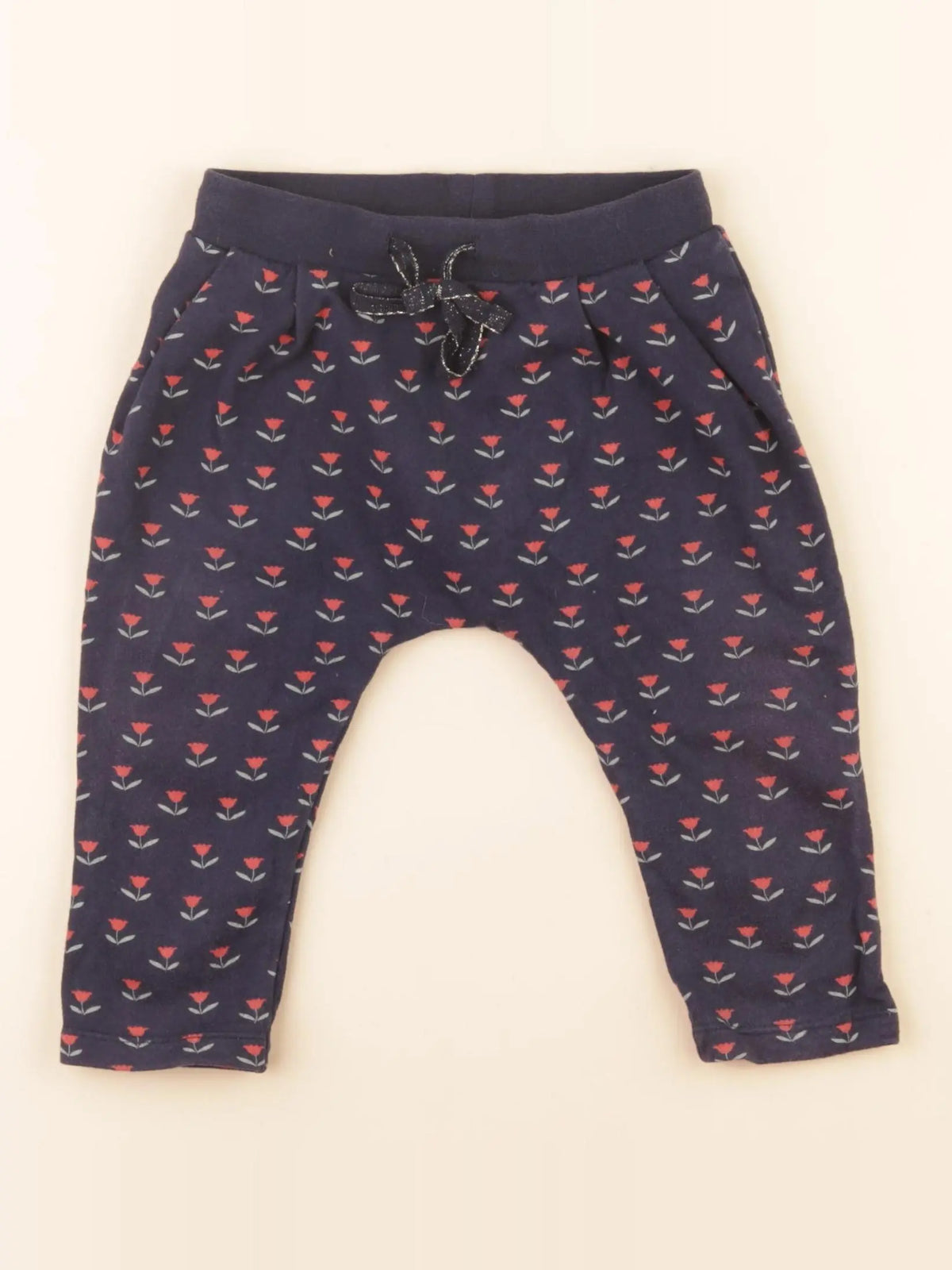 Boutchou - jogging doublé bleu - 12 mois