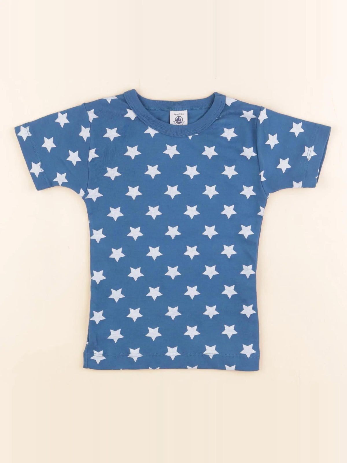 Petit Bateau - maillot de corps bleu - 3 ans
