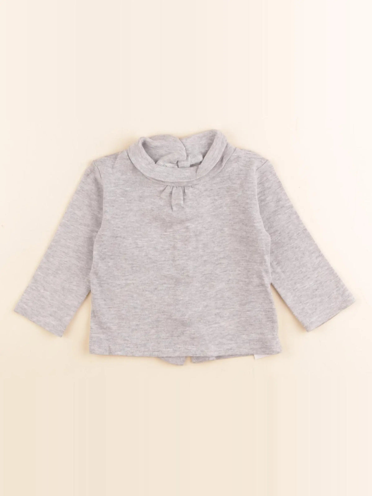 Vertbaudet - sous-pull gris - 6 mois
