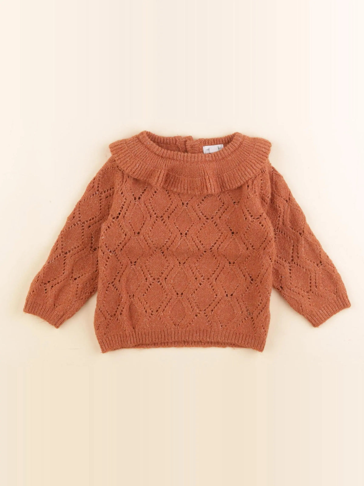 Vertbaudet - pull marron - 12 mois