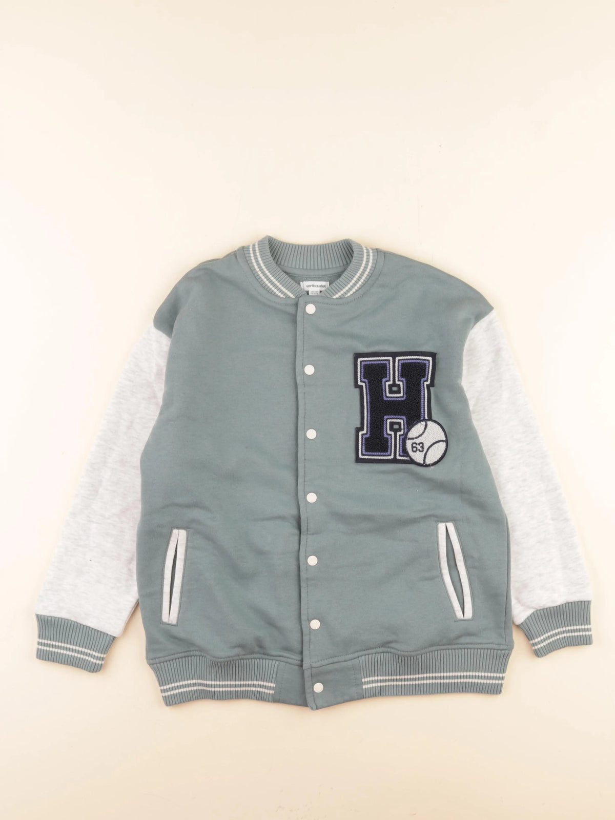 Vertbaudet - veste vert - 10 ans