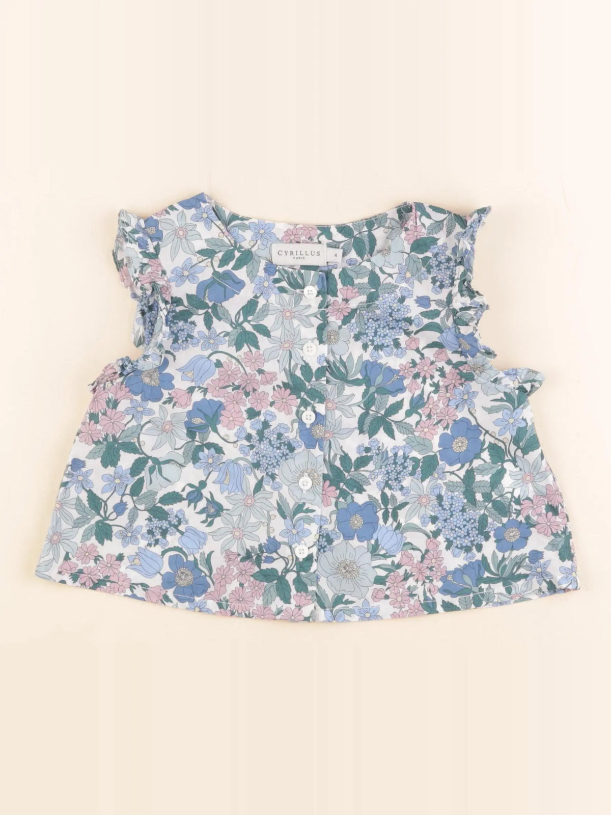 Cyrillus - blouse multicolore - 4 ans