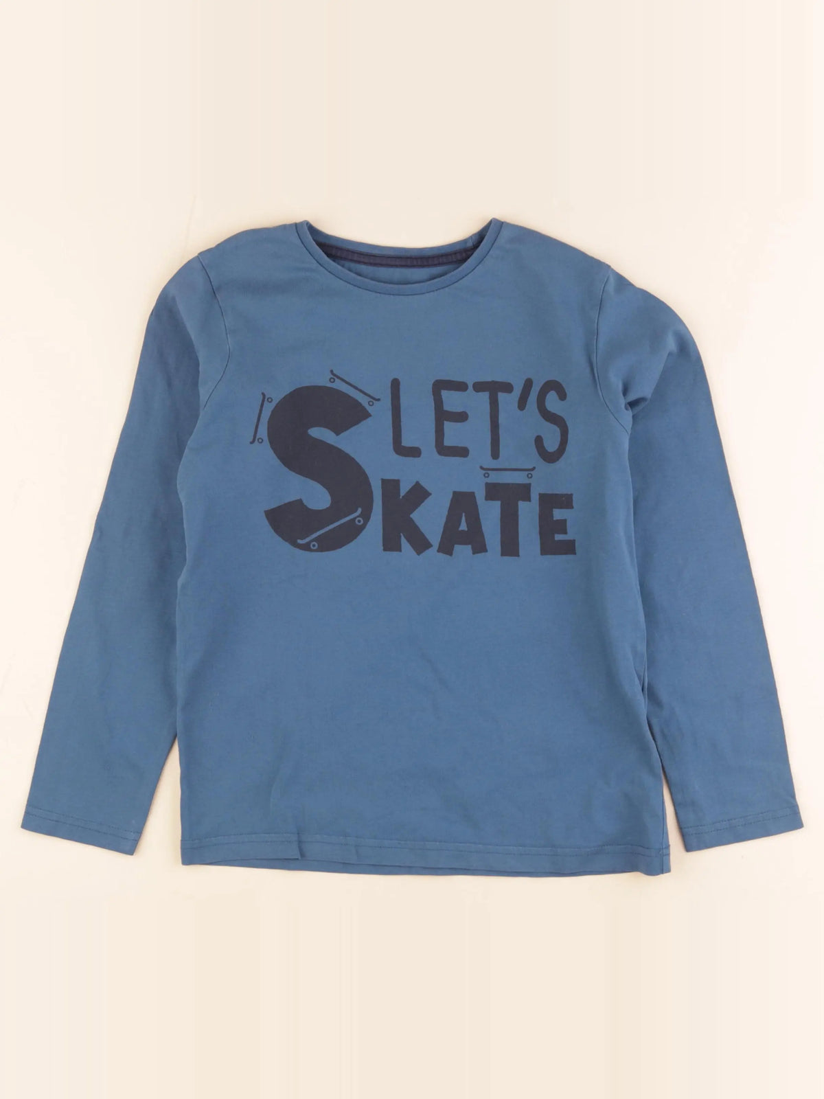 Vertbaudet - tee-shirt bleu - 10 ans
