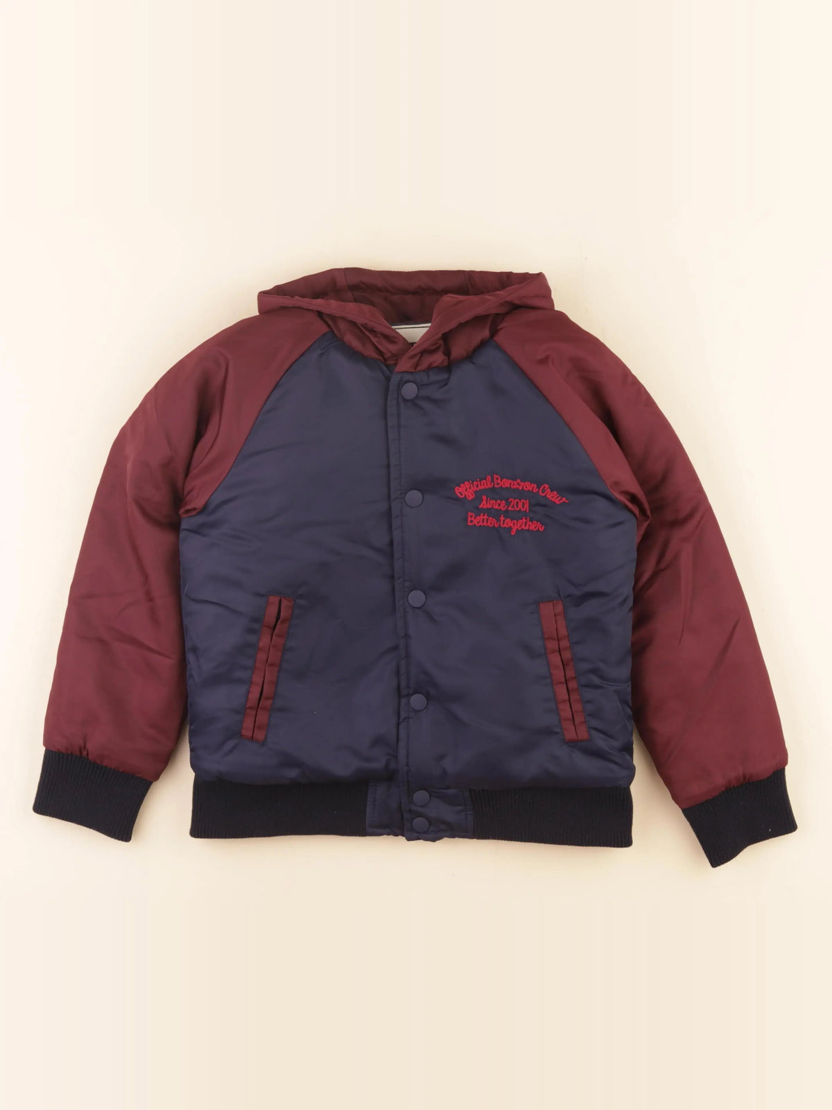 Bonton - veste imprimé au dos bleu, rouge - 8 ans