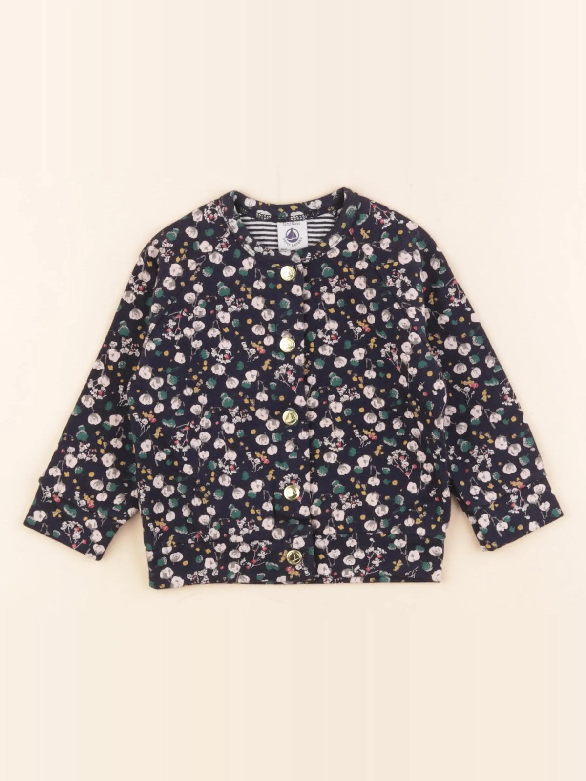 Petit Bateau - tee-shirt bleu - 12 mois