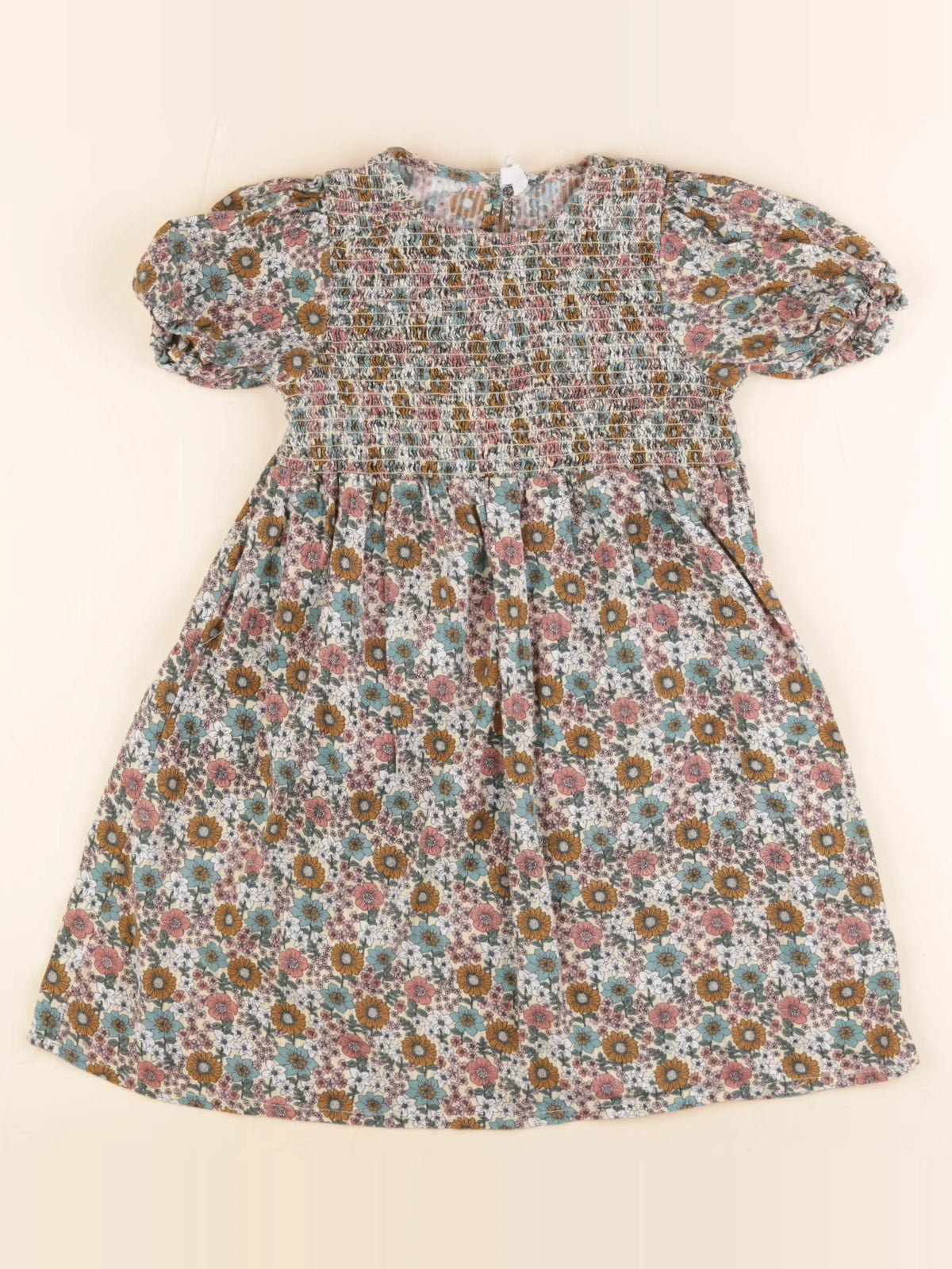 Vertbaudet - robe multicolore - 7 ans