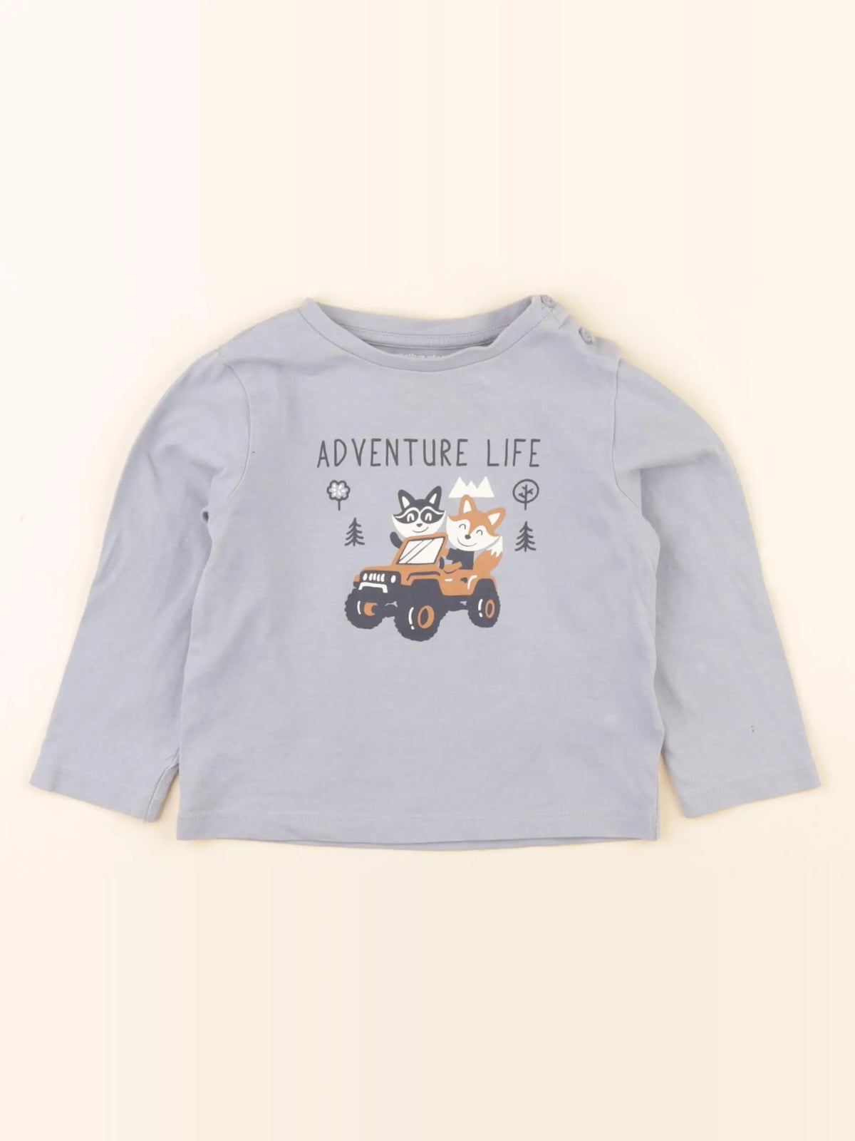 Vertbaudet - tee-shirt bleu - 18 mois