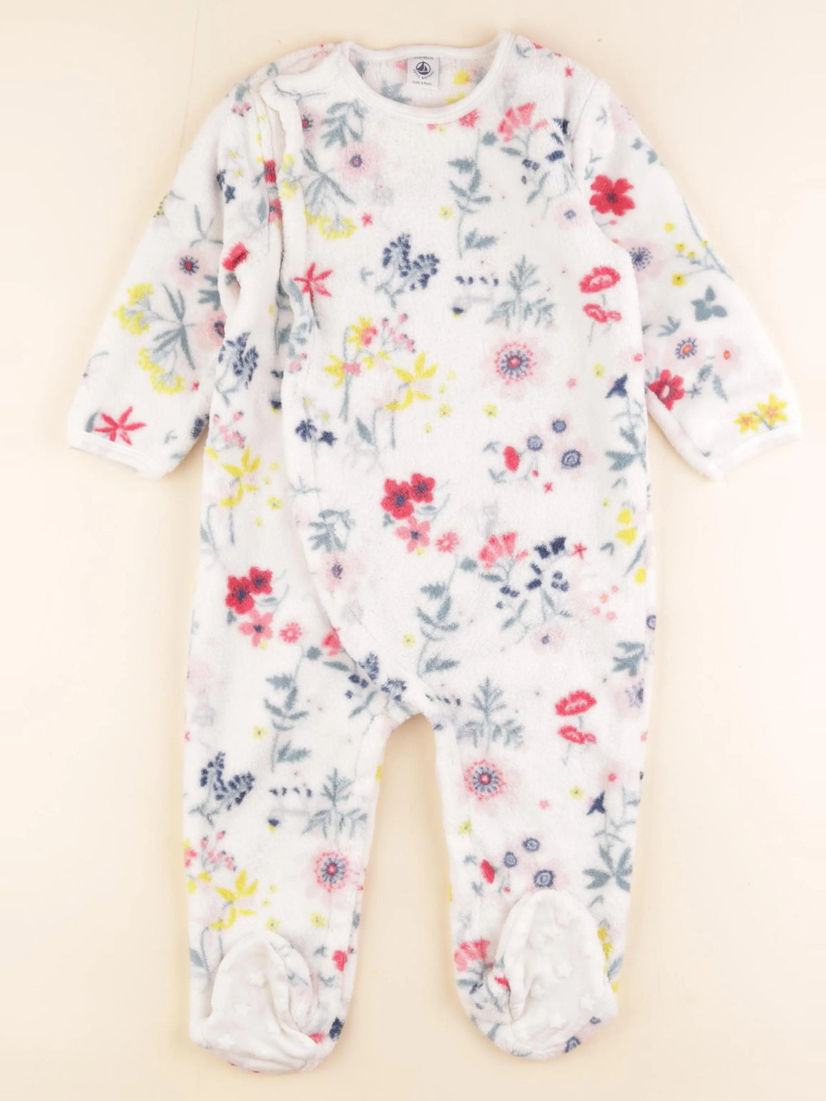 Petit Bateau - sur-pyjama blanc - 24 mois