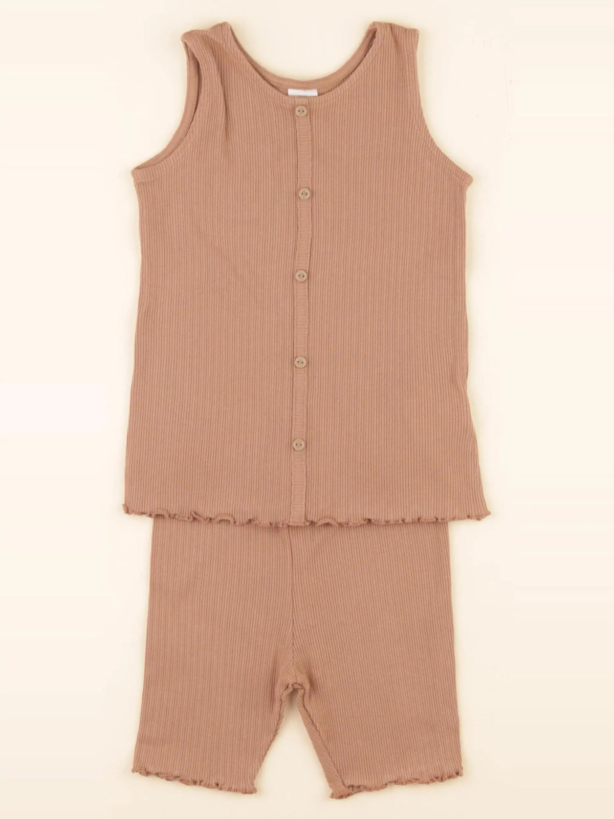 H&M - pyjama coton marron - 2/3 ans