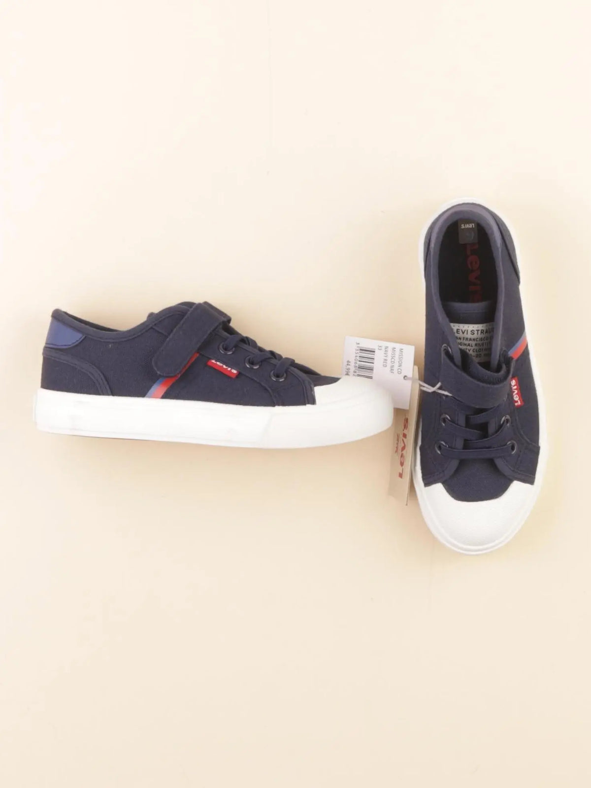 Levi's - tennis à scratch/ lacets bleu - pointure 33