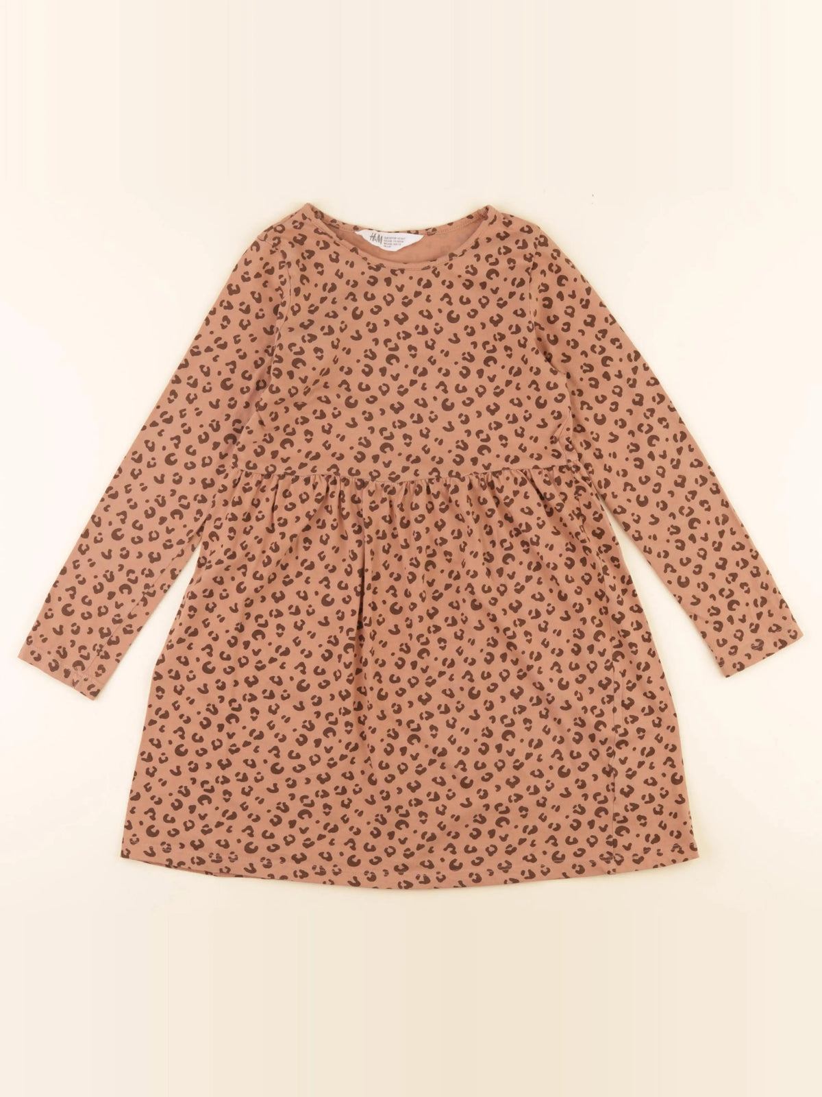 H&M - robe marron - 6/8 ans