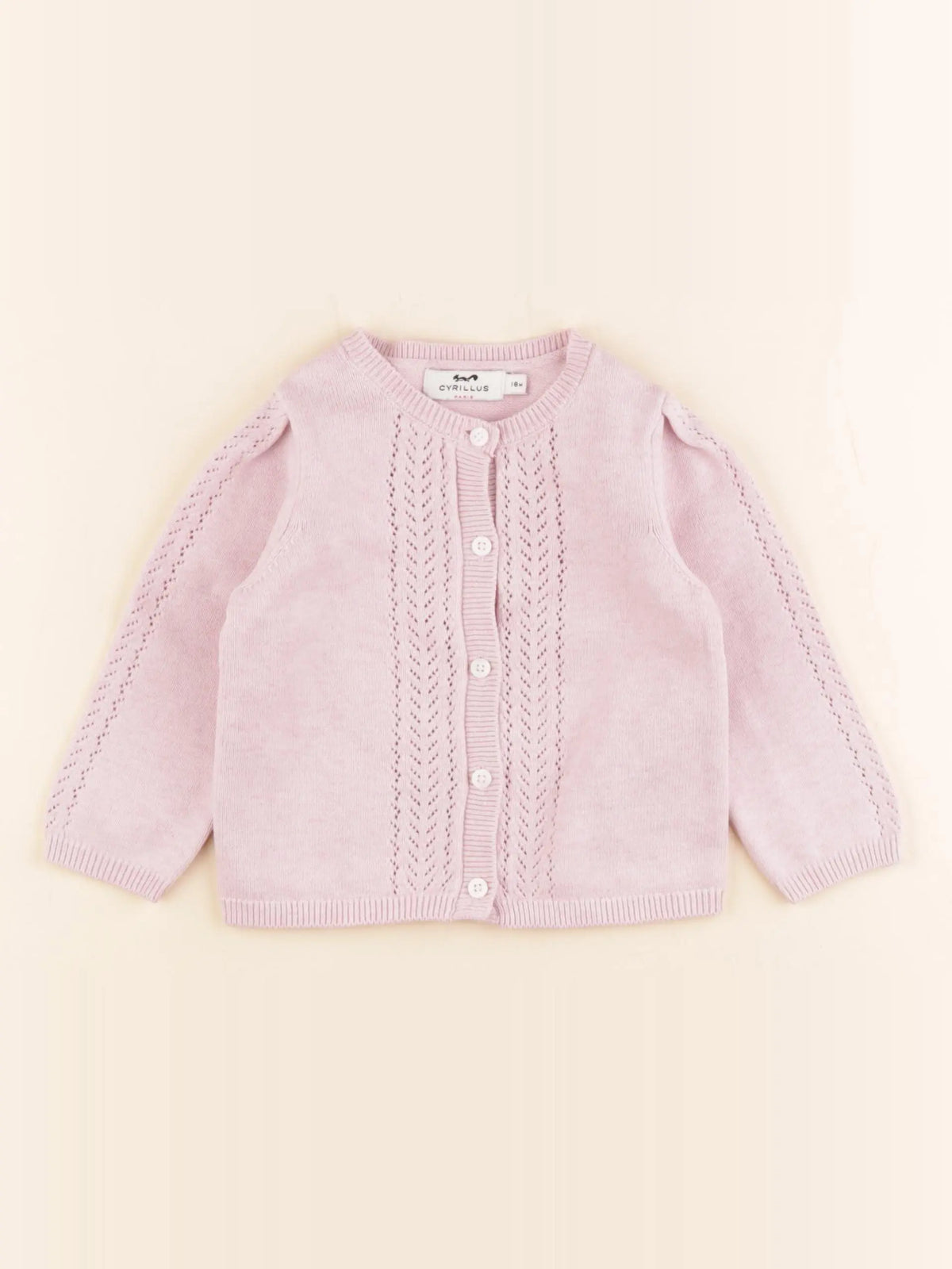 Cyrillus - gilet rose - 18 mois