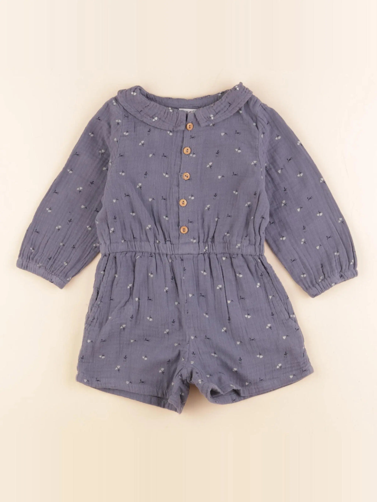 Eden & Victor - combinaison bleu - 18 mois