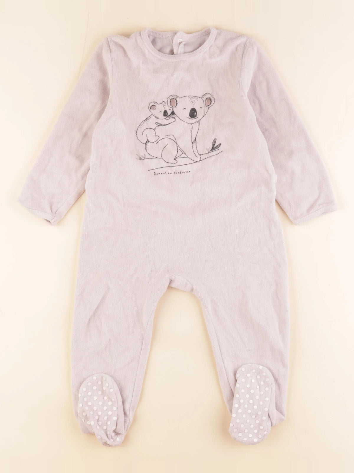 La Redoute - pyjama velours rose - 3 ans