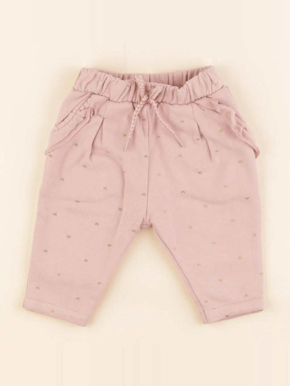 Vertbaudet - pantalon doublé rose - 3 mois