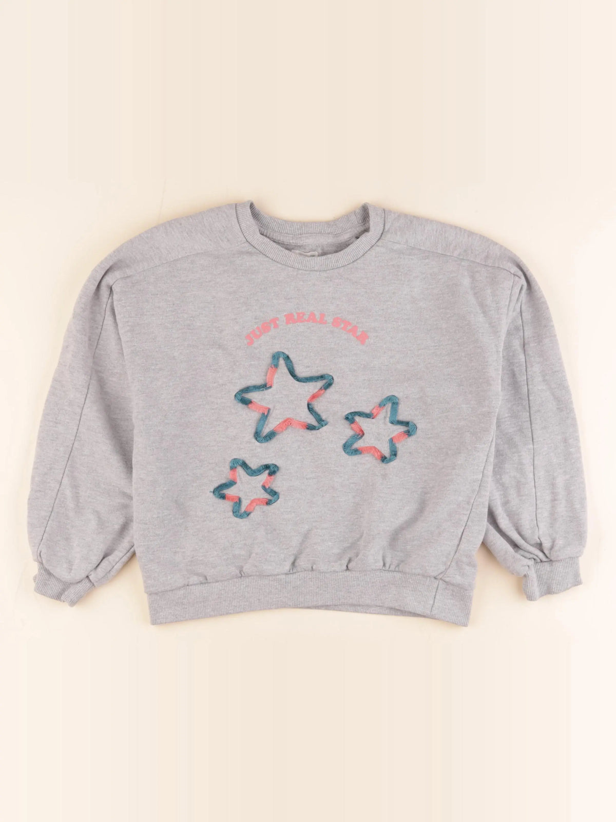 Vertbaudet - sweat gris - 10 ans