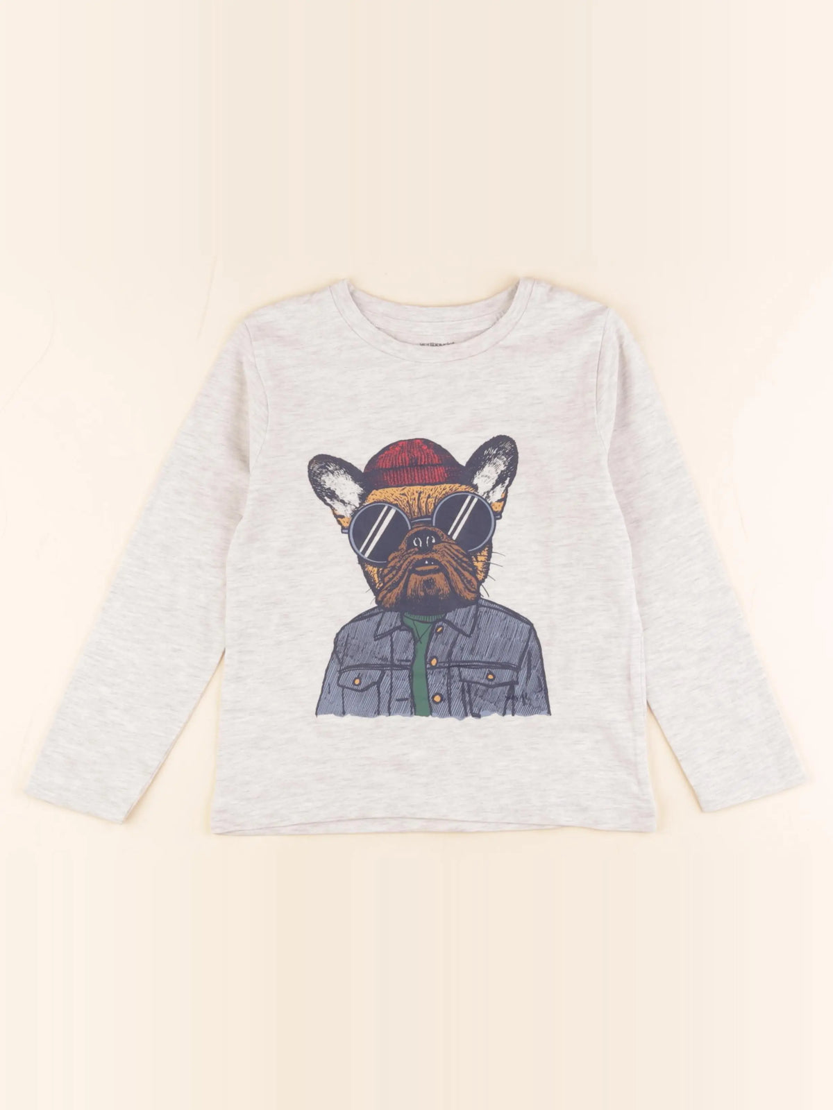 Vertbaudet - tee-shirt gris - 5 ans