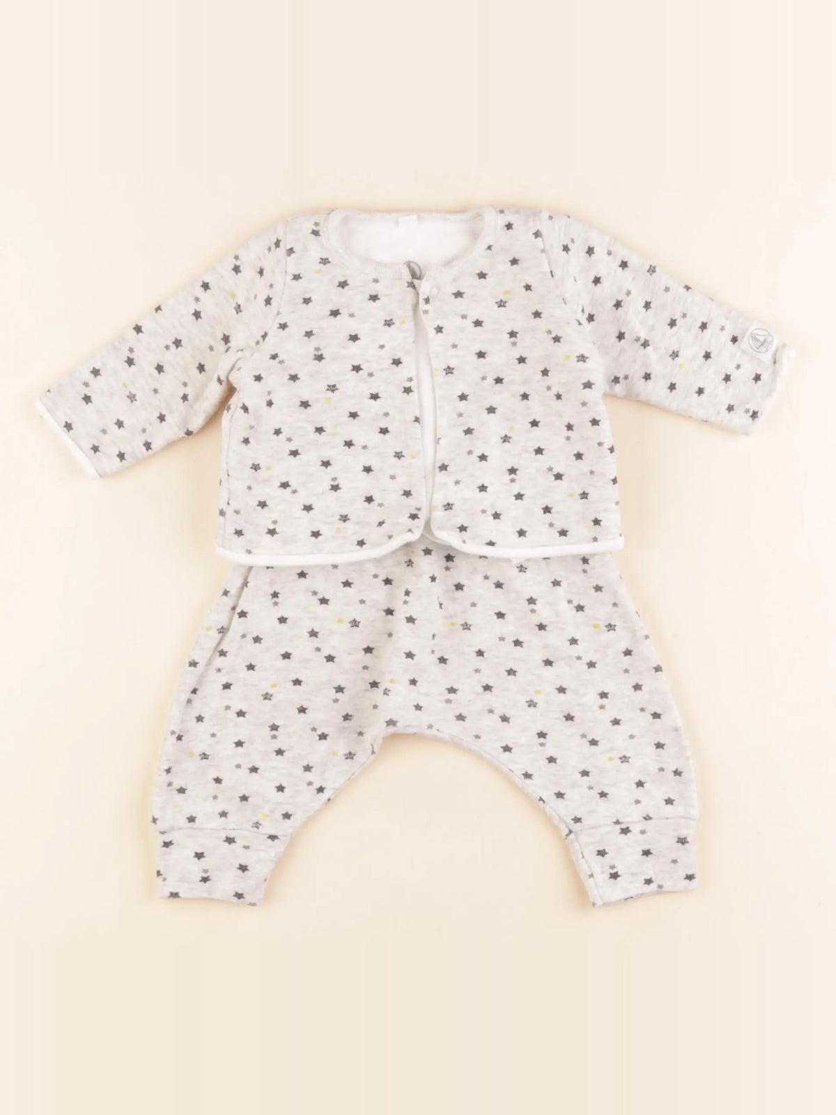 Petit Bateau - ensemble gris - 3 mois