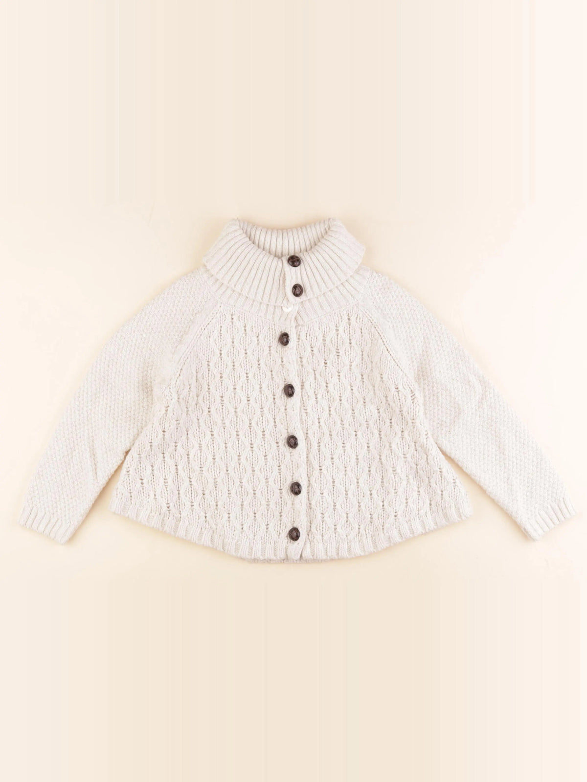 Cyrillus - gilet beige, or - 6 ans