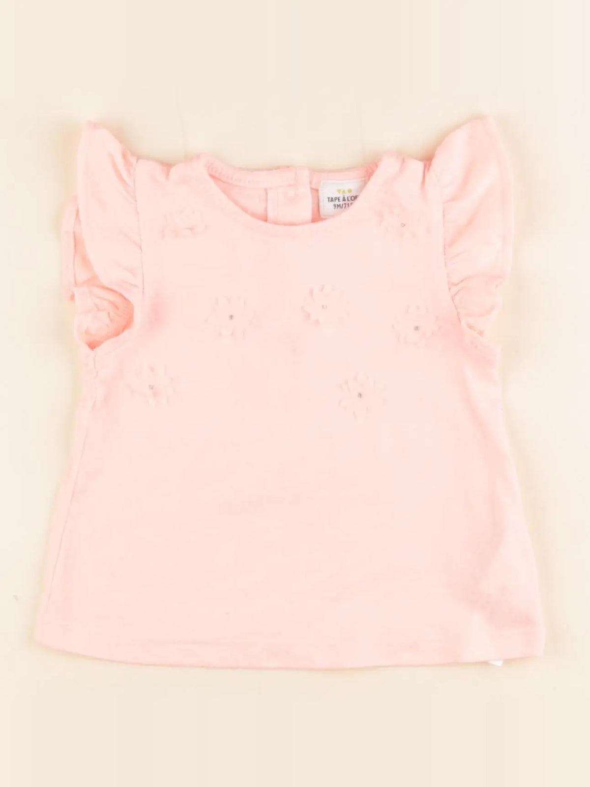 Tape à l'oeil - tee-shirt orange - 9 mois