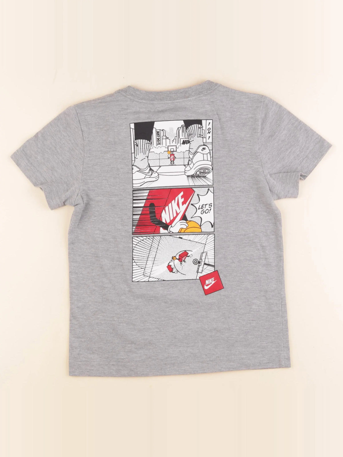 Nike - tee-shirt gris - 6/7 ans