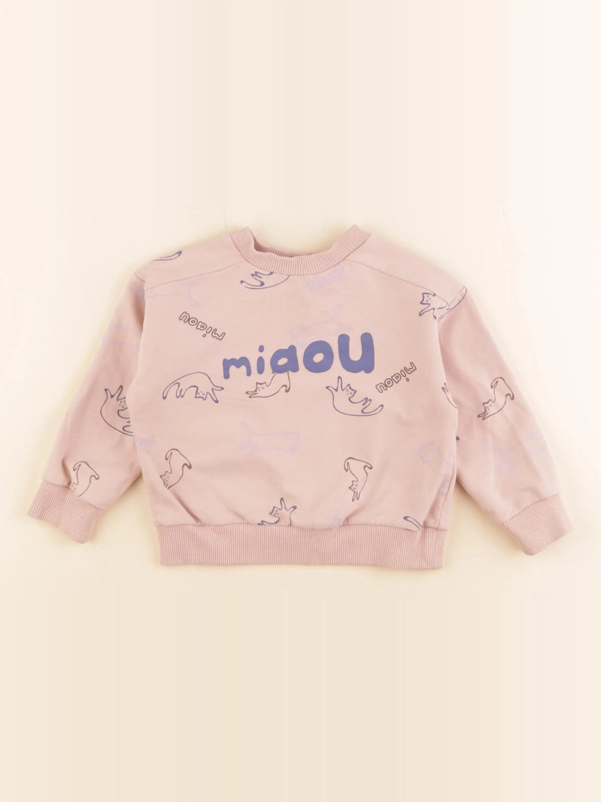 Maison Tadaboum - sweat rose - 2/3 ans