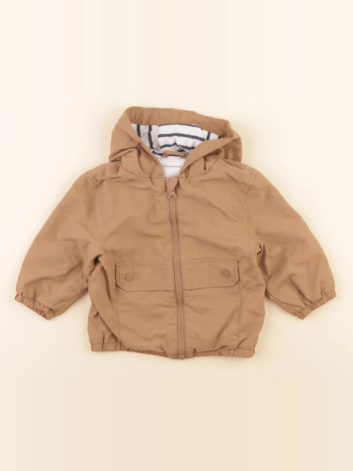 Vertbaudet - imperméable marron - 9 mois