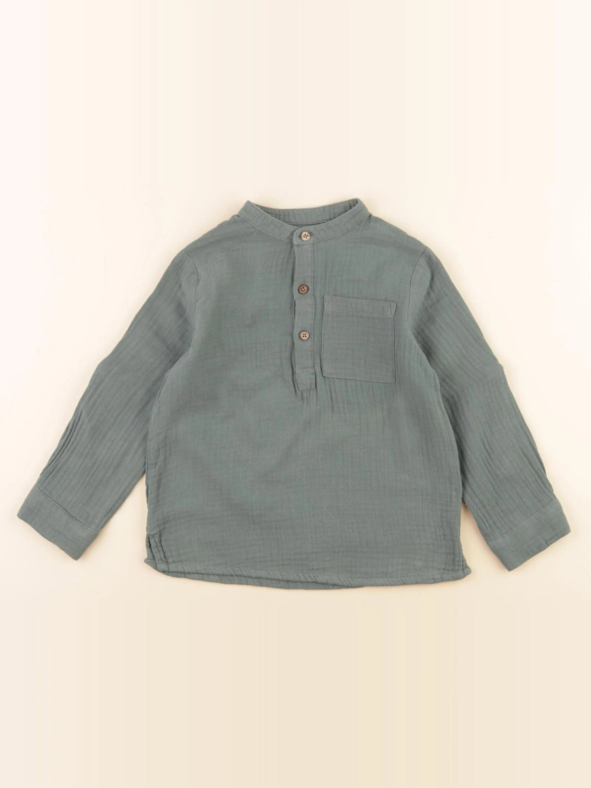 Vertbaudet - chemise vert - 5 ans
