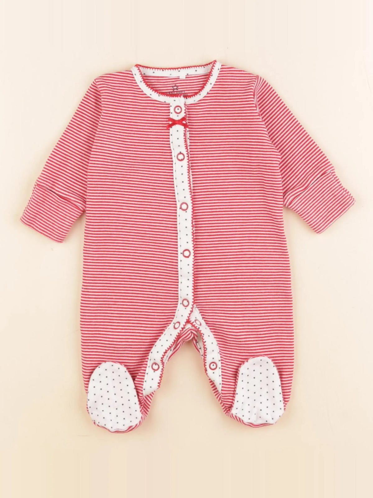 Next - pyjama coton rouge - 1 mois