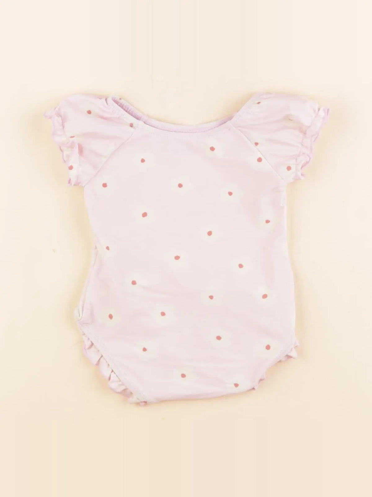 Vertbaudet - maillot de bain rose - 12 mois