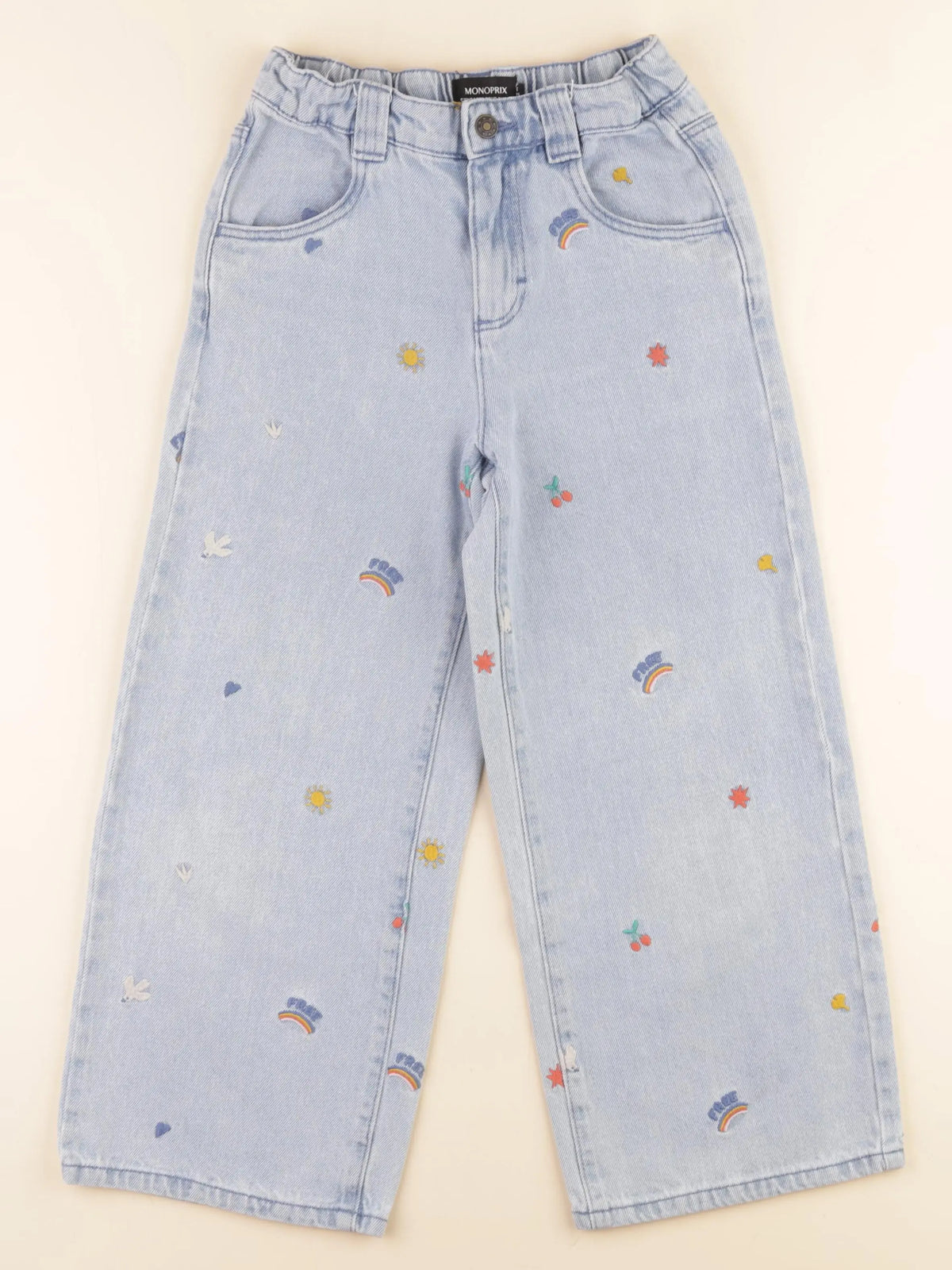 Monoprix - jean bleu - 8 ans
