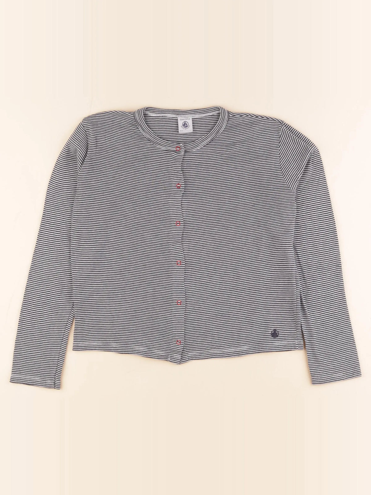 Petit Bateau - tee-shirt bleu - 10 ans