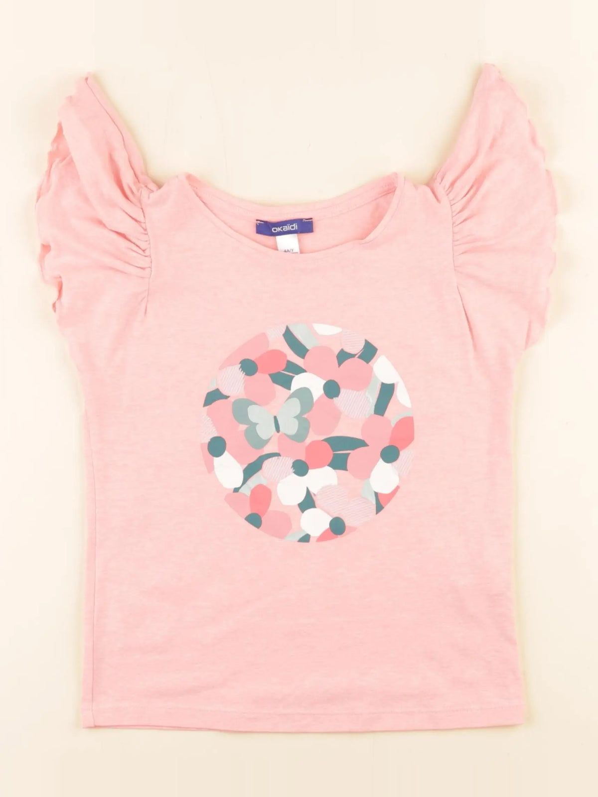 Okaidi - tee-shirt rose - 4 ans